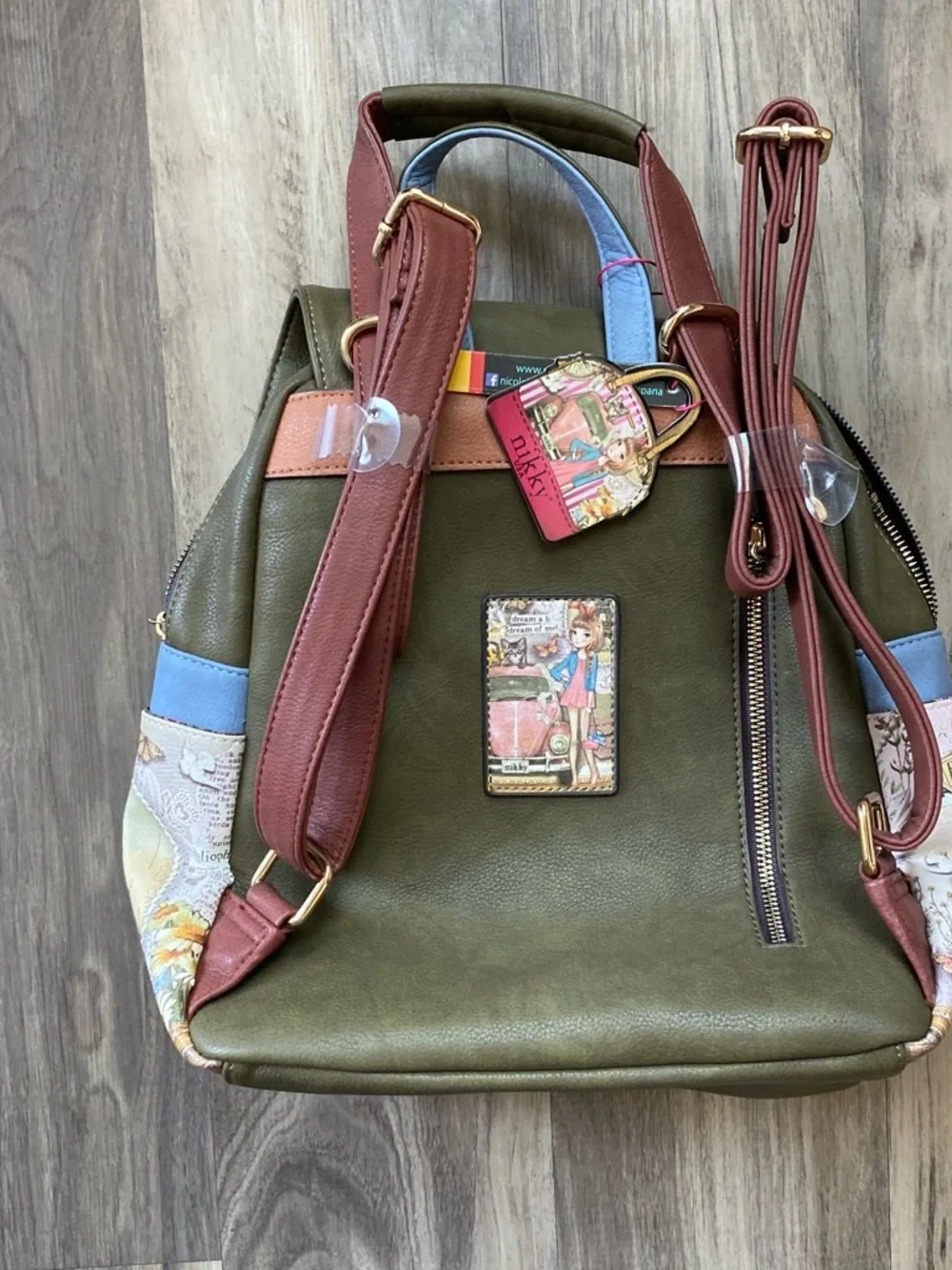 Nicole lee back strapped backpack